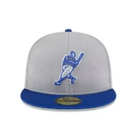 MLB Gray/Royal Milwaukee Brewers 2025 Batting Practice 59FIFTY Fitted Hat