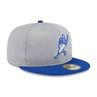 MLB Gray/Royal Milwaukee Brewers 2025 Batting Practice 59FIFTY Fitted Hat