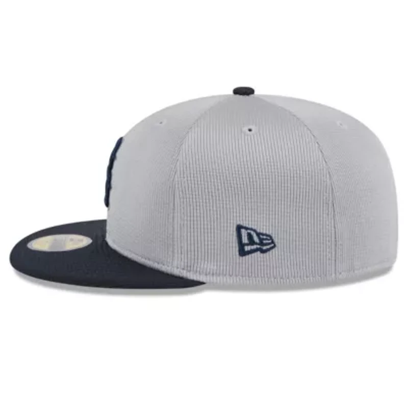 Boston Red Sox MLB Gray/Navy 2025 Batting Practice 59FIFTY Fitted Hat