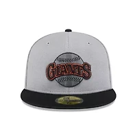 MLB Gray/Black San Francisco Giants 2025 Batting Practice 59FIFTY Fitted Hat
