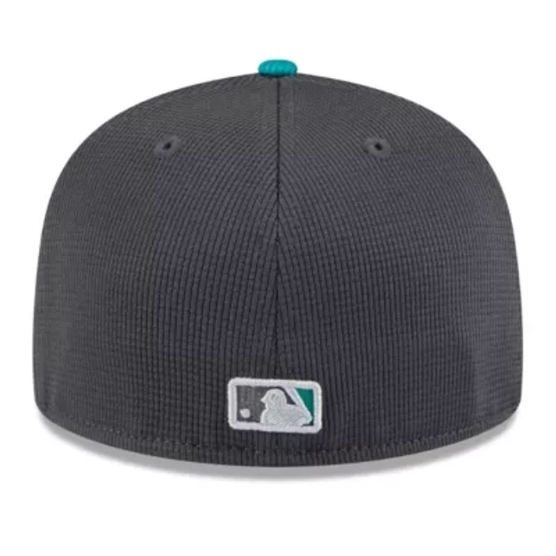 MLB Gray/Aqua Seattle Mariners 2025 Batting Practice 59FIFTY Fitted Hat