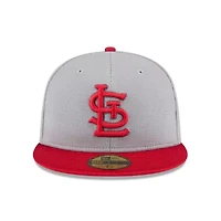 MLB Gray/Red St. Louis Cardinals 2025 Batting Practice 59FIFTY Fitted Hat