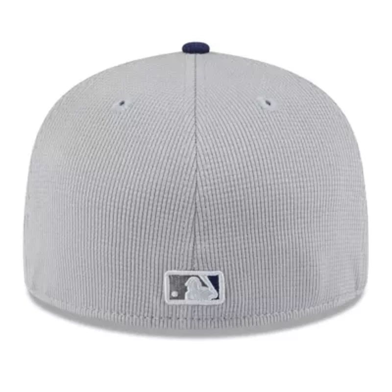 MLB Gray/Navy Tampa Bay Rays 2025 Batting Practice 59FIFTY Fitted Hat