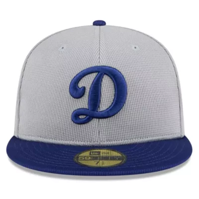 MLB Gray/Royal Los Angeles Dodgers 2025 Batting Practice 59FIFTY Fitted Hat