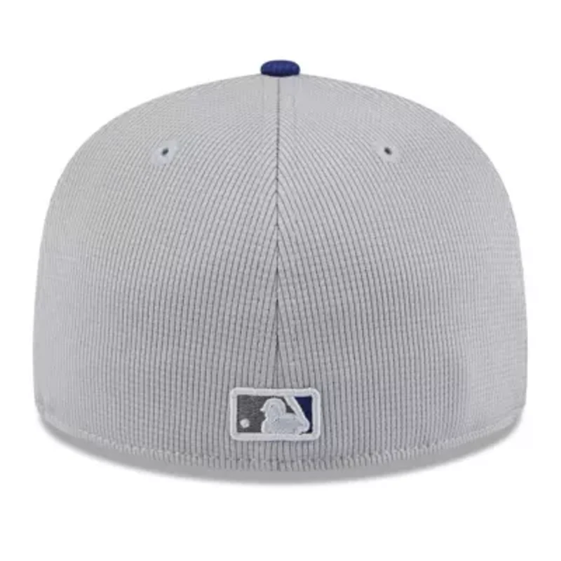 MLB Gray/Royal Los Angeles Dodgers 2025 Batting Practice 59FIFTY Fitted Hat