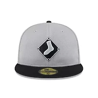 Chicago White Sox MLB Gray/Black 2025 Batting Practice 59FIFTY Fitted Hat