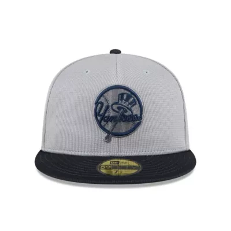 MLB Gray/Navy New York Yankees 2025 Batting Practice 59FIFTY Fitted Hat