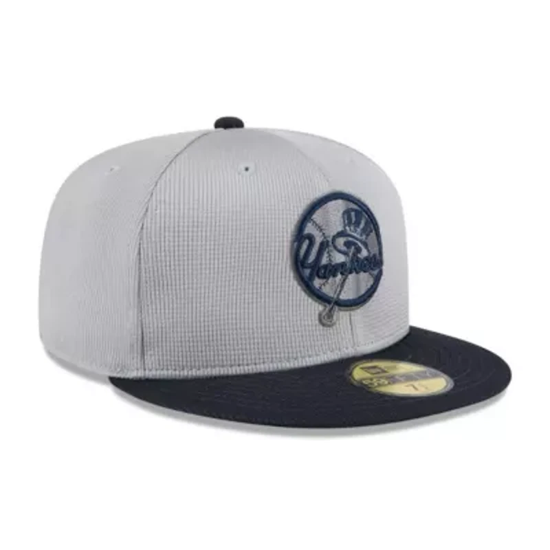 MLB Gray/Navy New York Yankees 2025 Batting Practice 59FIFTY Fitted Hat