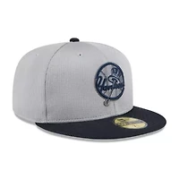 MLB Gray/Navy New York Yankees 2025 Batting Practice 59FIFTY Fitted Hat