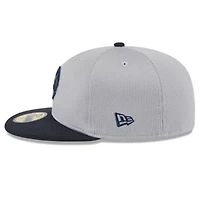 MLB Gray/Navy New York Yankees 2025 Batting Practice 59FIFTY Fitted Hat