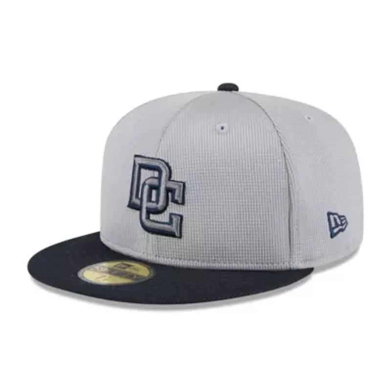 MLB Gray/Navy Washington Nationals 2025 Batting Practice 59FIFTY Fitted Hat