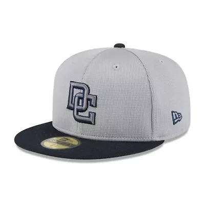 MLB Gray/Navy Washington Nationals 2025 Batting Practice 59FIFTY Fitted Hat