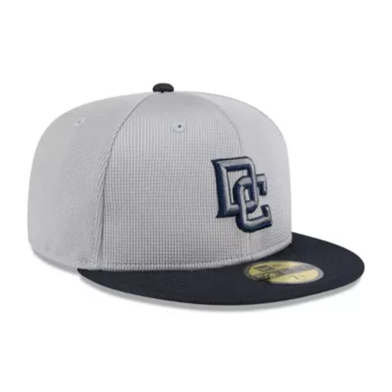 MLB Gray/Navy Washington Nationals 2025 Batting Practice 59FIFTY Fitted Hat