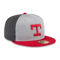 MLB Gray/Red Texas Rangers 2025 Batting Practice 59FIFTY Fitted Hat