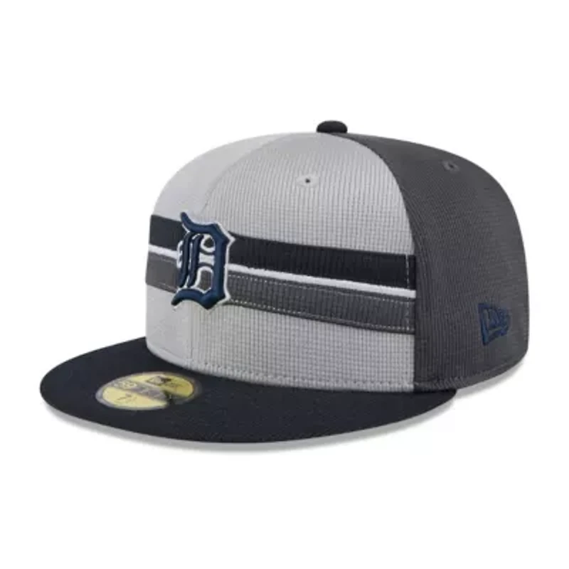 MLB Gray/Navy Detroit Tigers 2025 Batting Practice 59FIFTY Fitted Hat