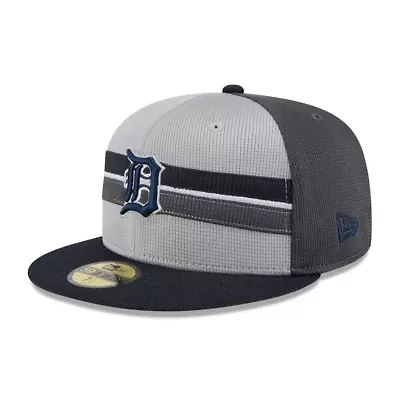 MLB Gray/Navy Detroit Tigers 2025 Batting Practice 59FIFTY Fitted Hat