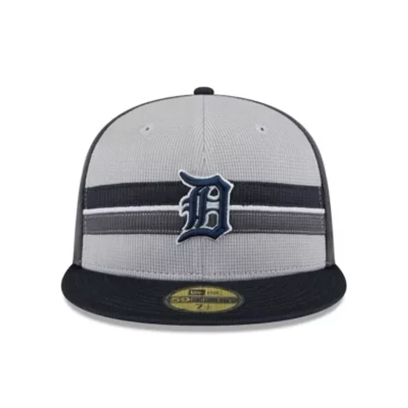 MLB Gray/Navy Detroit Tigers 2025 Batting Practice 59FIFTY Fitted Hat