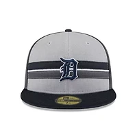 MLB Gray/Navy Detroit Tigers 2025 Batting Practice 59FIFTY Fitted Hat