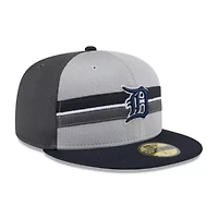 MLB Gray/Navy Detroit Tigers 2025 Batting Practice 59FIFTY Fitted Hat