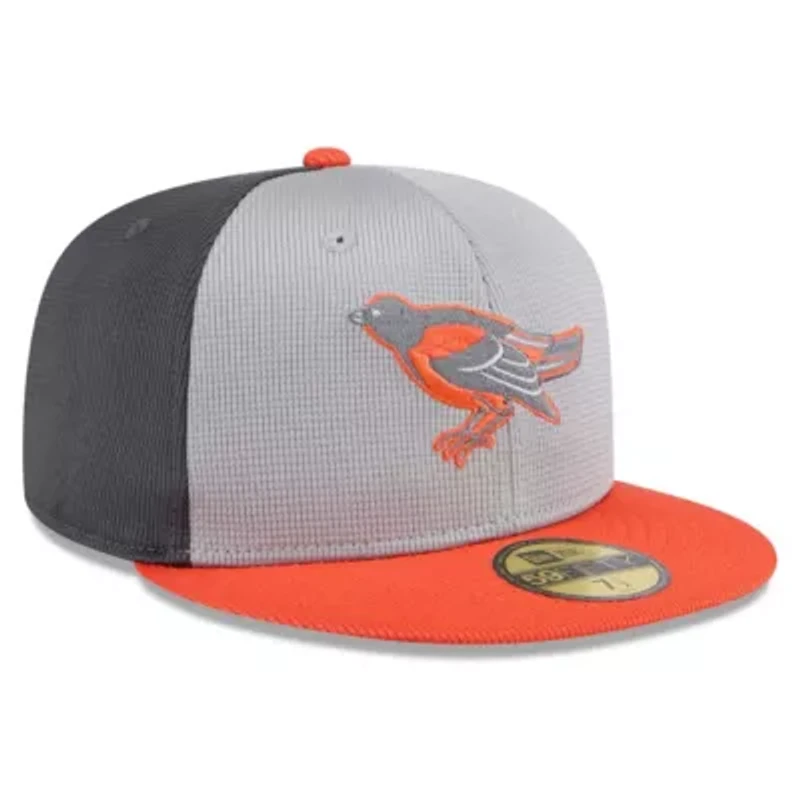 MLB Gray/Orange Baltimore Orioles 2025 Batting Practice 59FIFTY Fitted Hat