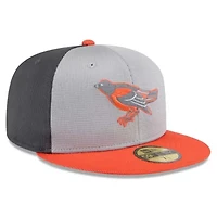 MLB Gray/Orange Baltimore Orioles 2025 Batting Practice 59FIFTY Fitted Hat