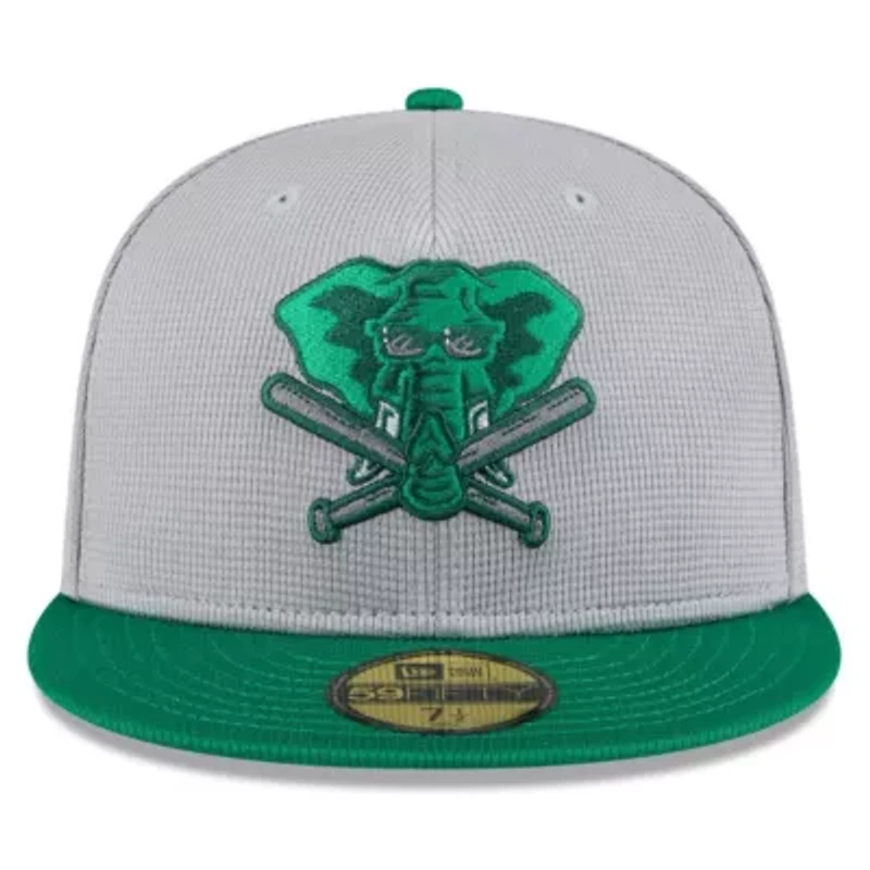 Oakland Athletics MLB Gray/Green 2025 Batting Practice 59FIFTY Fitted Hat