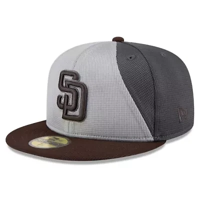 MLB Gray/Brown San Diego Padres 2025 Batting Practice 59FIFTY Fitted Hat