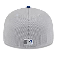 MLB Gray/Royal New York Mets 2025 Batting Practice 59FIFTY Fitted Hat