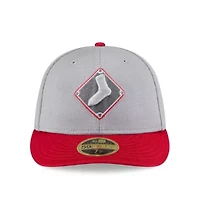 Chicago White Sox MLB Gray/ 2025 Batting Practice Low 59FIFTY Fitted Hat