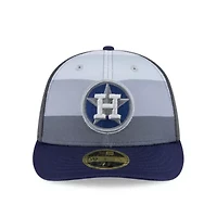MLB Gray/Navy Houston Astros 2025 Batting Practice Low 59FIFTY Fitted Hat