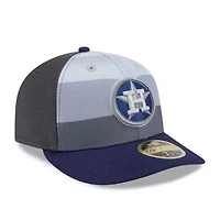 MLB Gray/Navy Houston Astros 2025 Batting Practice Low 59FIFTY Fitted Hat