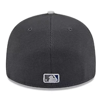 MLB Gray/Royal Los Angeles Dodgers 2025 Batting Practice Low 59FIFTY Fitted Hat