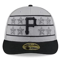 MLB Gray/Black Pittsburgh Pirates 2025 Batting Practice Low 59FIFTY Fitted Hat
