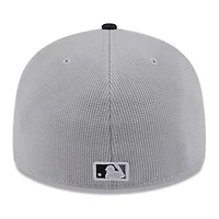 MLB Gray/Black Pittsburgh Pirates 2025 Batting Practice Low 59FIFTY Fitted Hat