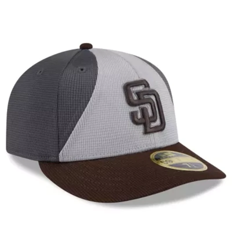 MLB Gray/Brown San Diego Padres 2025 Batting Practice Low 59FIFTY Fitted Hat