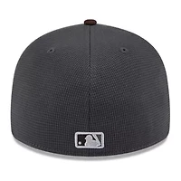 MLB Gray/Brown San Diego Padres 2025 Batting Practice Low 59FIFTY Fitted Hat