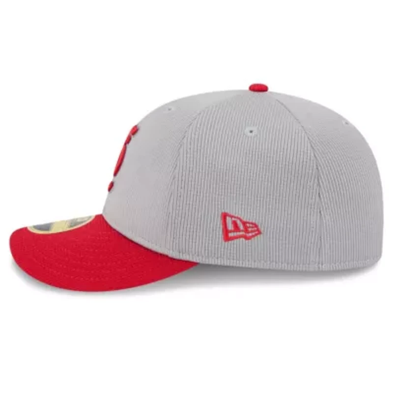 MLB Gray/Red St. Louis Cardinals 2025 Batting Practice Low 59FIFTY Fitted Hat