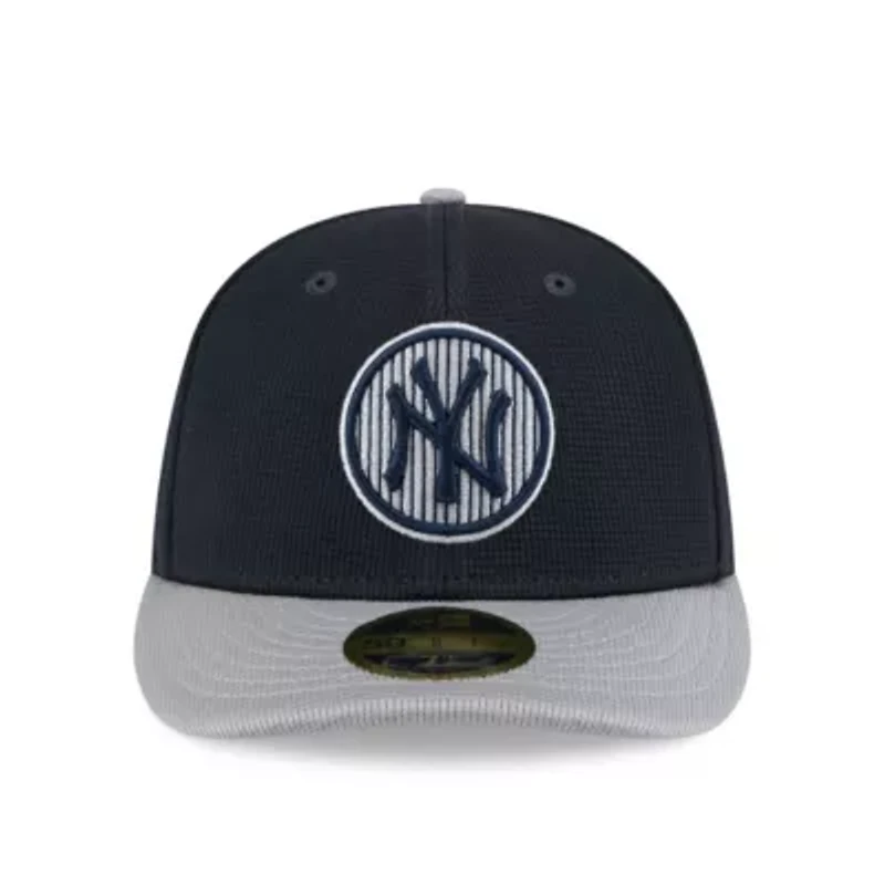 MLB Gray/Navy New York Yankees 2025 Batting Practice Low 59FIFTY Fitted Hat