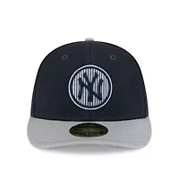 MLB Gray/Navy New York Yankees 2025 Batting Practice Low 59FIFTY Fitted Hat