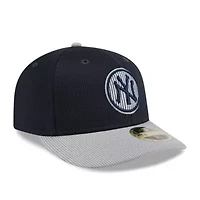 MLB Gray/Navy New York Yankees 2025 Batting Practice Low 59FIFTY Fitted Hat