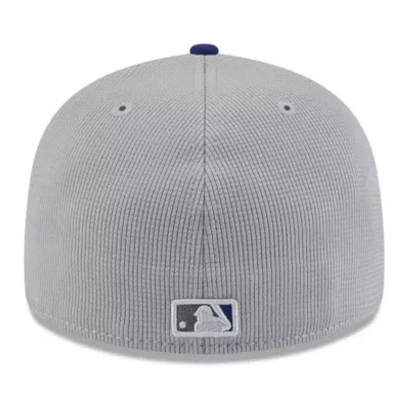 MLB Gray/Royal Los Angeles Dodgers 2025 Batting Practice Low 59FIFTY Fitted Hat