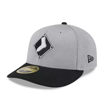 Chicago White Sox MLB Gray/Black 2025 Batting Practice Low 59FIFTY Fitted Hat