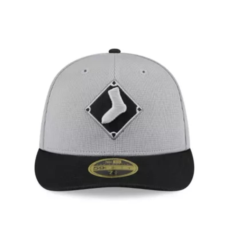 Chicago White Sox MLB Gray/Black 2025 Batting Practice Low 59FIFTY Fitted Hat