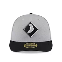 Chicago White Sox MLB Gray/Black 2025 Batting Practice Low 59FIFTY Fitted Hat