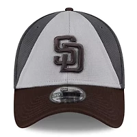 MLB Gray/Brown San Diego Padres 2025 Batting Practice 39THIRTY Flex Hat
