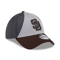 MLB Gray/Brown San Diego Padres 2025 Batting Practice 39THIRTY Flex Hat