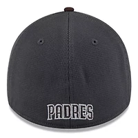 MLB Gray/Brown San Diego Padres 2025 Batting Practice 39THIRTY Flex Hat