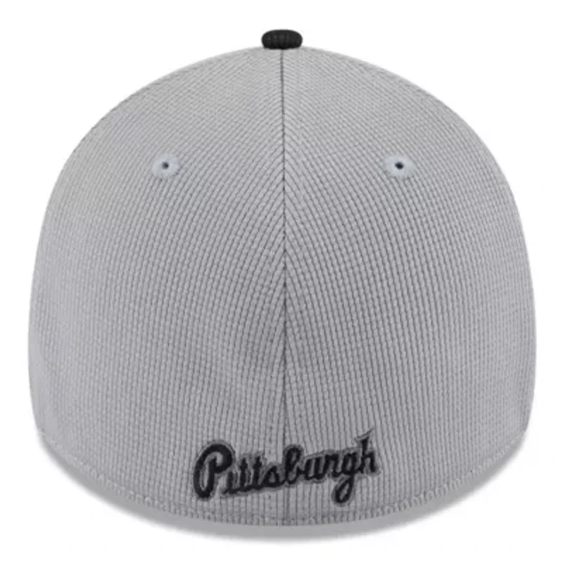 MLB Gray/Black Pittsburgh Pirates 2025 Batting Practice 39THIRTY Flex Hat