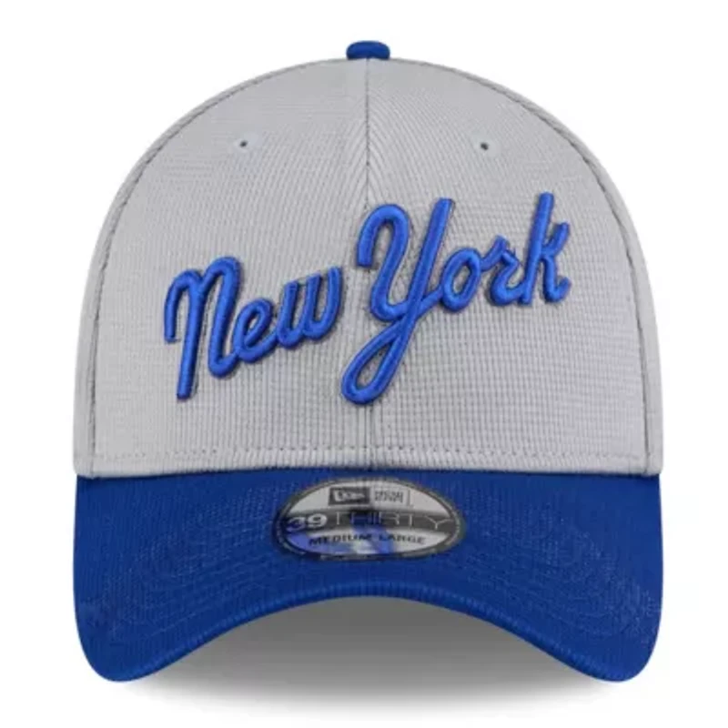 MLB Gray/Royal New York Mets 2025 Batting Practice 39THIRTY Flex Hat