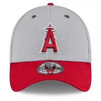 MLB Gray/Red Los Angeles Angels 2025 Batting Practice 39THIRTY Flex Hat